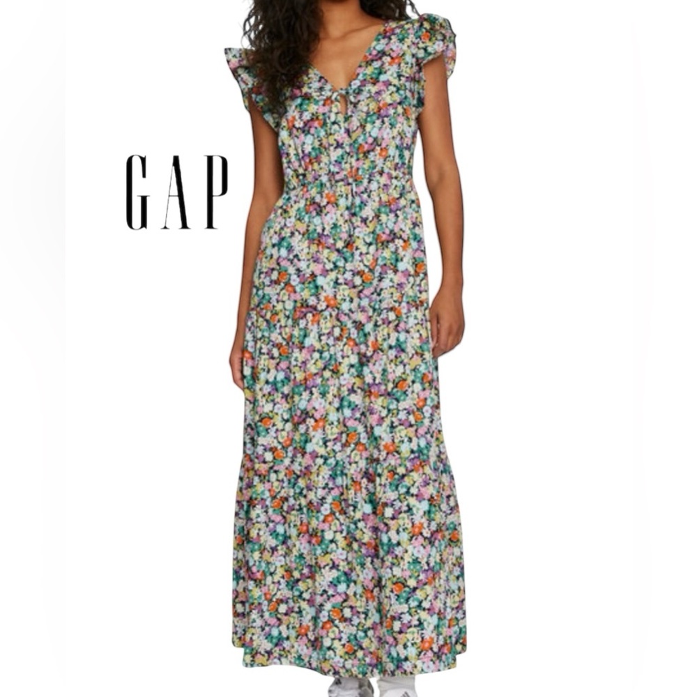 C15- Large - Floral Long Gap Dress